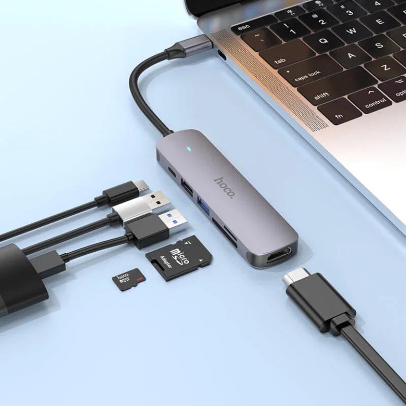 Розширення можливостей 6 в 1: швидкісні порти та кришталевий 4K HDMI
